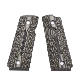 Guuun G10 Grips for 1911 Compact/Officer Big Scoop Diamond Cut Texture - 9 Color