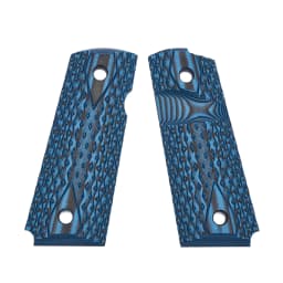 Guuun G10 Grips for 1911 Compact/Officer Big Scoop Diamond Cut Texture - 9 Color