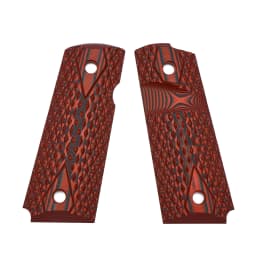 Guuun G10 Grips for 1911 Compact/Officer Big Scoop Diamond Cut Texture - 9 Color