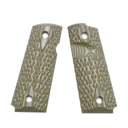 Guuun G10 Grips for 1911 Compact/Officer Big Scoop Diamond Cut Texture - 9 Color