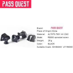 PASS QUEST Crankset Beautify Screws for Shimano UT R700/R8000/R8100/R9100/R9200 Bicycle Crankset Screws