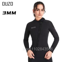 3MM Men Wetsuit Neoprene Underwater Keep Warm Diving Suit Kitesurf Surf Surfing Spearfishing Jacket Pants Clothes WetSuit
