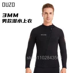 3MM Men Wetsuit Neoprene Underwater Keep Warm Diving Suit Kitesurf Surf Surfing Spearfishing Jacket Pants Clothes WetSuit