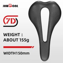 Jawbone Bike Saddle 5D 6D 7D Ultralight Full Carbon 143mm 150mm 155mm Leather MTB Bicycle Road Seat Cushion Cycling Accessories