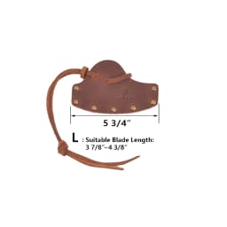 Cowhide Leather Axe Blade Sheath Protective / Axe Head Cover / Hatchet Cover Protector
