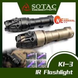 SOTAC Tactical  New Metal KIJI K1 K1-3 IR Adjustable Scout Light 850nm Illumination with Original Markings Fit 20mm Rail