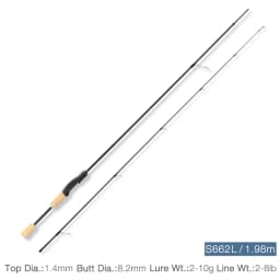 TSURINOYA Light Game Spinning Fishing Rod DRAGON 1.6m 1.8m UL Power Fast Action FUJI Guide Light Game Trout Ajing Stream Rod