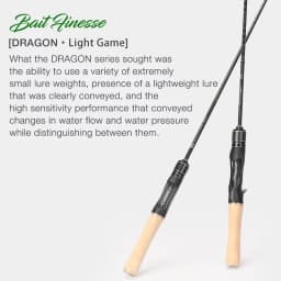 TSURINOYA Light Game Spinning Fishing Rod DRAGON 1.6m 1.8m UL Power Fast Action FUJI Guide Light Game Trout Ajing Stream Rod