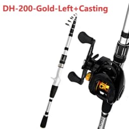 Telescopic Short Lure Fishing Rod 1.5/1.8/2.1/2.4M and Baitcasting Reel 5.2:1 /7.2:1 Combo Portable Travel Fishing Kit for Carp