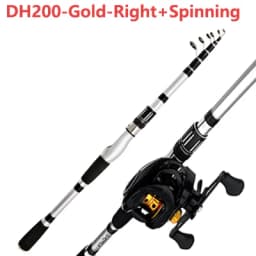 Telescopic Short Lure Fishing Rod 1.5/1.8/2.1/2.4M and Baitcasting Reel 5.2:1 /7.2:1 Combo Portable Travel Fishing Kit for Carp