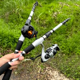 Telescopic Short Lure Fishing Rod 1.5/1.8/2.1/2.4M and Baitcasting Reel 5.2:1 /7.2:1 Combo Portable Travel Fishing Kit for Carp