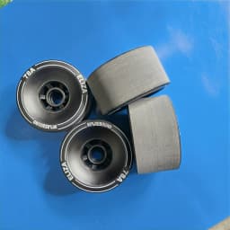 ELIZA Longboard Skateboard Wheels 100*56mm SHR78A, 90% Rebound Electric Longboard Wheel Stoned Surface Black Yellow and White