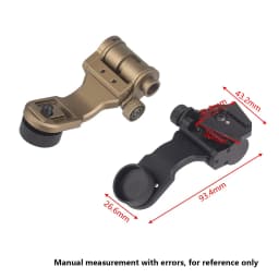 Metal L4 G24 L4G24 Wilcox Night Vision Goggle Stent Skip Fast OPS Holder PVS14/15/18 J Arm NVG Helmet Mount Bracket Adapter