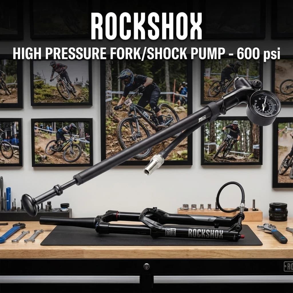 ROCKSHOX-High Pressure Fork and Shock Pump, 600 PSI, Ideal for Boxxer and Rear Shock Service, TL-PUMP-HP6-A1
