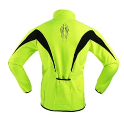 ARSUXEO Men's Winter Cycling Jacket Thermal Fleece Softshell Windbreaker Waterproof Breathable Reflective Bicycle Clothing