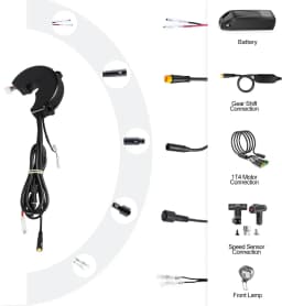 BAFANG BBS0102B 36V250W 36V/48v 500W BBSHD 48V/52V 1000W Controllers for Mid Drive UART Engine Kits