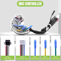 BAFANG BBS0102B 36V250W 36V/48v 500W BBSHD 48V/52V 1000W Controllers for Mid Drive UART Engine Kits