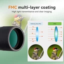 SVBONY 50/60/70/80 Spotting Scope Zoom Telescope Powerful Waterproof Long Range PORRO Prism for Shooting Camping equipment