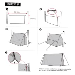 OneTigris ROCDOMUS Hammock Awning & Hot Tent Wood Burning Stove Compatible Waterproof Outdoor Tarp Canopy/Rain Fly Camping Cover