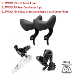 LTWOO R9 2x11 Speed Road Bike Derailleurs 22S FD + RD + X11 Chain + SUNSHINE Cassettes 11V Groupset with for R7000 R5800