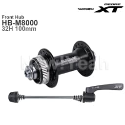 SHIMANO DEORE XT M8000 HUB Groupset Front Hub HB-M8000 100MM and Rear FREEHUB FH-M8000 135 MM with Quick Release 11-speed