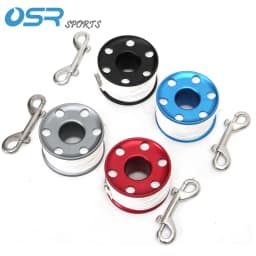 50m Scuba Diving Spool Finger Reel with Stainless Steel Bolt Snap Hook SMB Equipment