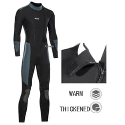 5mm Men's Long Wetsuit Neoprene Material Warm Fleece Lining Outdoor Swimming Kayaking Surfing Drifting Wetsuit XS-4XL