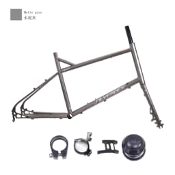SILVEROCK DEWY Chrome Bicycle Frame 20" 406 451 Gravel Minivelo Disc Brake 2.2 Tire Urban Adult Classic Bike Matte Grey Frameset