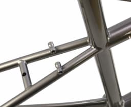 SILVEROCK DEWY Chrome Bicycle Frame 20" 406 451 Gravel Minivelo Disc Brake 2.2 Tire Urban Adult Classic Bike Matte Grey Frameset