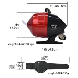 Piaoyu BL10S Portable Fishing Wheel Outdoor Hunting Slingshot Spincast Fishing Reel Closed Shooting Reel Fishing Accessories