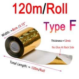 Bimoo 120m/ Roll 8cm Wide Holographic Hot Stamping Foil For Fishing Lure Jig Baits Spoon Heat Transfer Print Film Paper Acessory