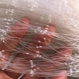 0.18MM-0.35MM Line Semi-Finished Product Fishing Net Depth 48md Network Length 95m Nylon Monofilament Mesh Cloth Trap for Fish