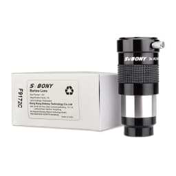 SVBONY 1.25" Telescope Eyepiece Barlow Lens 3x Fully Multi-Coated Advanced Achromatic SV136