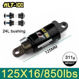 HLT-100 Mountain Bicycle Rear Shocks 125/150/165/185mm X 850/1000 lbs Aluminum Alloy Oil Spring Shock for E-bike Snow MTB Bike