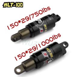 HLT-100 Mountain Bicycle Rear Shocks 125/150/165/185mm X 850/1000 lbs Aluminum Alloy Oil Spring Shock for E-bike Snow MTB Bike