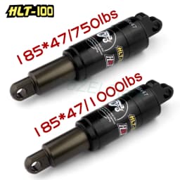 HLT-100 Mountain Bicycle Rear Shocks 125/150/165/185mm X 850/1000 lbs Aluminum Alloy Oil Spring Shock for E-bike Snow MTB Bike
