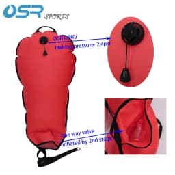 60/125lbs Scuba Diving Lift Bag with Dump Valve Wear-resistant Underwater Dive Salvage Gear Refloatation Equipment