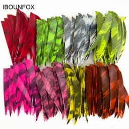 50 Pcs 4" Parabolic Camo Arrow Feathers Fletching Right Wing Archery Fletches 4 Inch For Hunting Bow Accessories