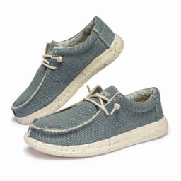 Men's Lightweight Comfortable Casual Canvas Slip-On Loafers with Soft Sole – Great for Walking and Traveling