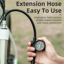 ROCKBROS Bike Air Pump Portable High-pressure Fork Pump Gauge Fork Rear Suspension Shock Absorber MTB Road Bicycle Accessories