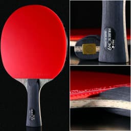 Huieson Pro 9 Star Table Tennis Racket 7Ply ALC Double Pimples-in Rubber Ping Pong Paddle FL CS Handle with Case