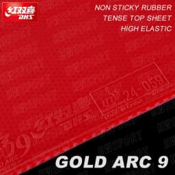 DHS Gold Arc 9 Table Tennis Rubber Goldarc 9 Non-sticky Ping Pong Rubber Sheet with Pre-tuned DHS 80# Cake Sponge