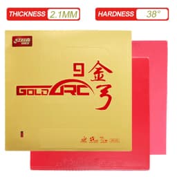 DHS Gold Arc 9 Table Tennis Rubber Goldarc 9 Non-sticky Ping Pong Rubber Sheet with Pre-tuned DHS 80# Cake Sponge