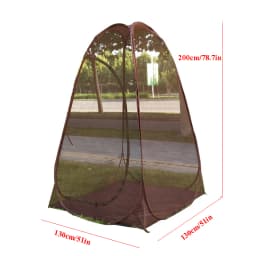 ​​​​​​​Automatic Spring Quick Open Steel Wire Mosquito Mesh Tent Pop Up Single Person Outdoor Camping Summer Meditation T