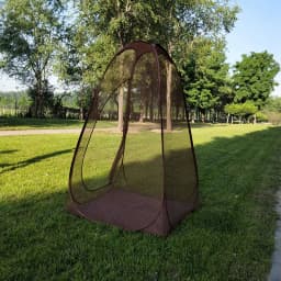 ​​​​​​​Automatic Spring Quick Open Steel Wire Mosquito Mesh Tent Pop Up Single Person Outdoor Camping Summer Meditation T