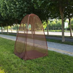 ​​​​​​​Automatic Spring Quick Open Steel Wire Mosquito Mesh Tent Pop Up Single Person Outdoor Camping Summer Meditation T