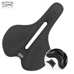 SR Bicycle Seat Saddle MTB Road Bike Saddles PU Mountain Bike Racing Saddle Breathable Shockproof Soft Silica Gel Seat Cushion