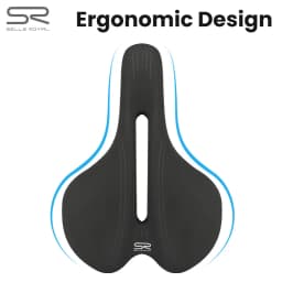 SR Bicycle Seat Saddle MTB Road Bike Saddles PU Mountain Bike Racing Saddle Breathable Shockproof Soft Silica Gel Seat Cushion