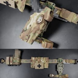 Hunting Metal Modular Pistol Holster Adapter for QLS Platform Drop Leg Band 3 Hole Adjustable Quick Release Adapter