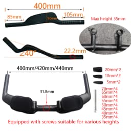 Road Bicycle NEW Carbon Fiber Bicycle Rest TT Handlebar Clip on Aero Bars Handlebar Extension Triathlon Time Trial Cycling Parts